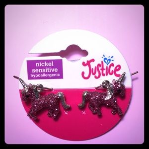 Justice Unicorn Earrings